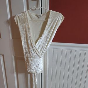 Banana Republic crushed velvet top
